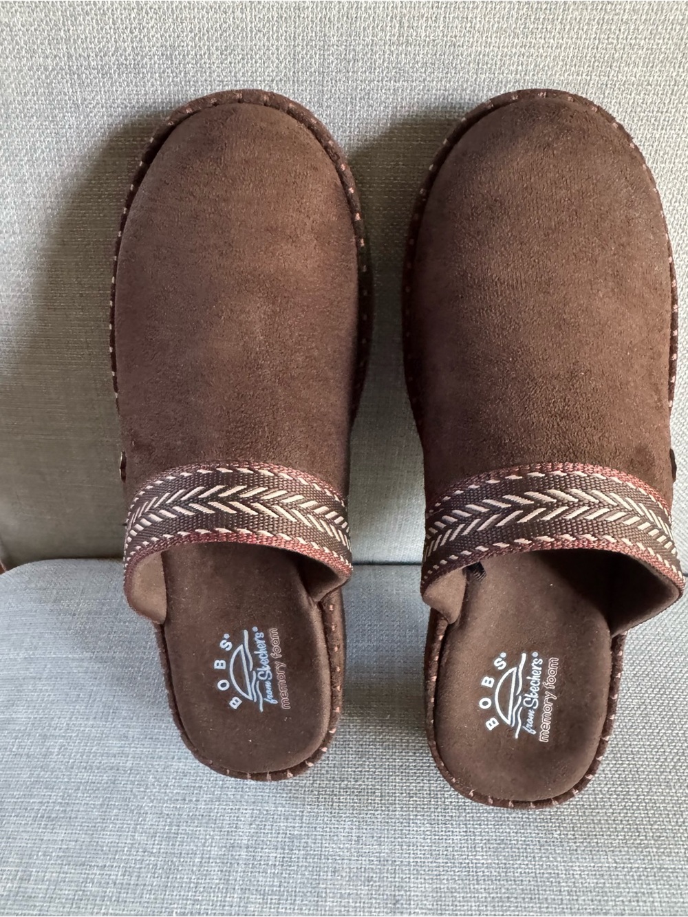 Skechers BOBS Brown Slip-On Mules - Never Worn!